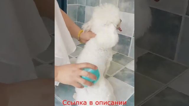 Щетка для мытья животных с резервуаром для шампуня с Алиэкспресс. смотреть онлайн