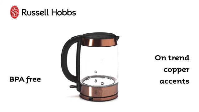 Brooklyn Glass Kettle 360° RHK172 - Russell Hobbs смотреть онлайн