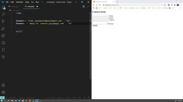 How to create a PHP Contact Form | PHP TUTORIAL [2021] смотреть онлайн