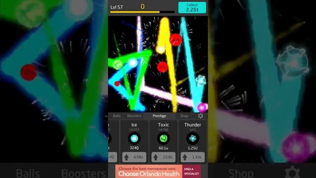 Idle Balls Prestige Balls - Thunder Ball level 150 смотреть онлайн