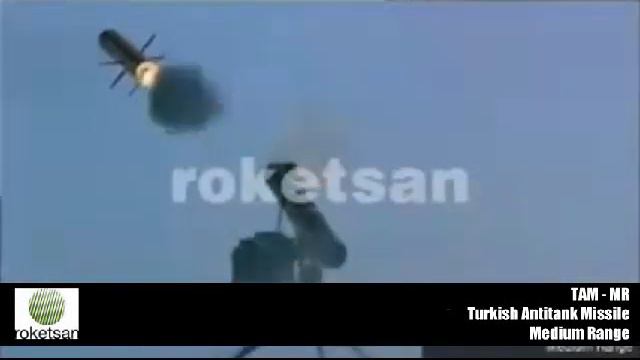Roketsan TAM-MR - Man-portable fire-and-forget anti-tank missile смотреть онлайн