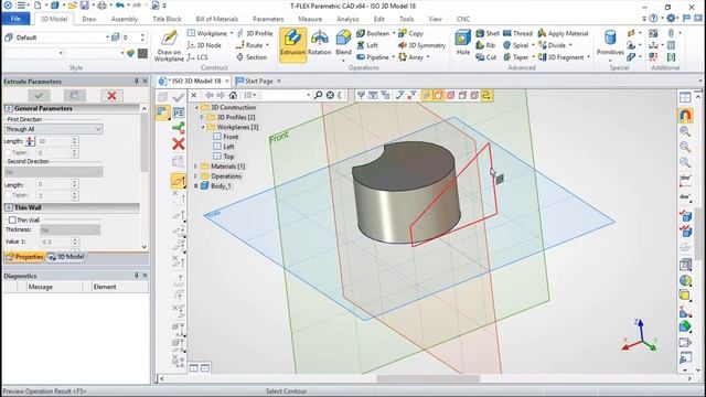 T-Flex CAD 15 3D - Exercise 91 смотреть онлайн