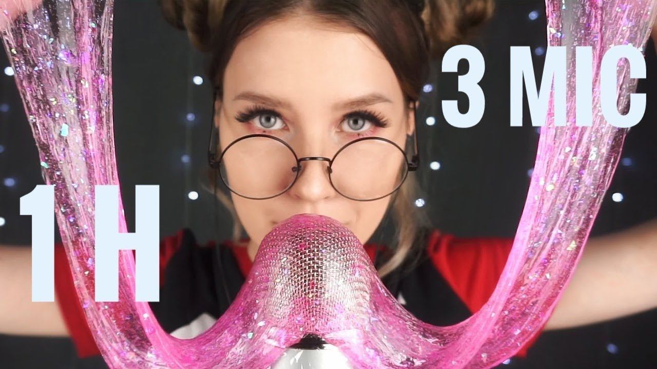 АСМР СМОЖЕШЬ НЕ ЗАЛИПНУТЬ? Слайм в Твои Ушки 1 Hour ❣ 3 Mic | ASMR Slime Trigger смотреть онлайн