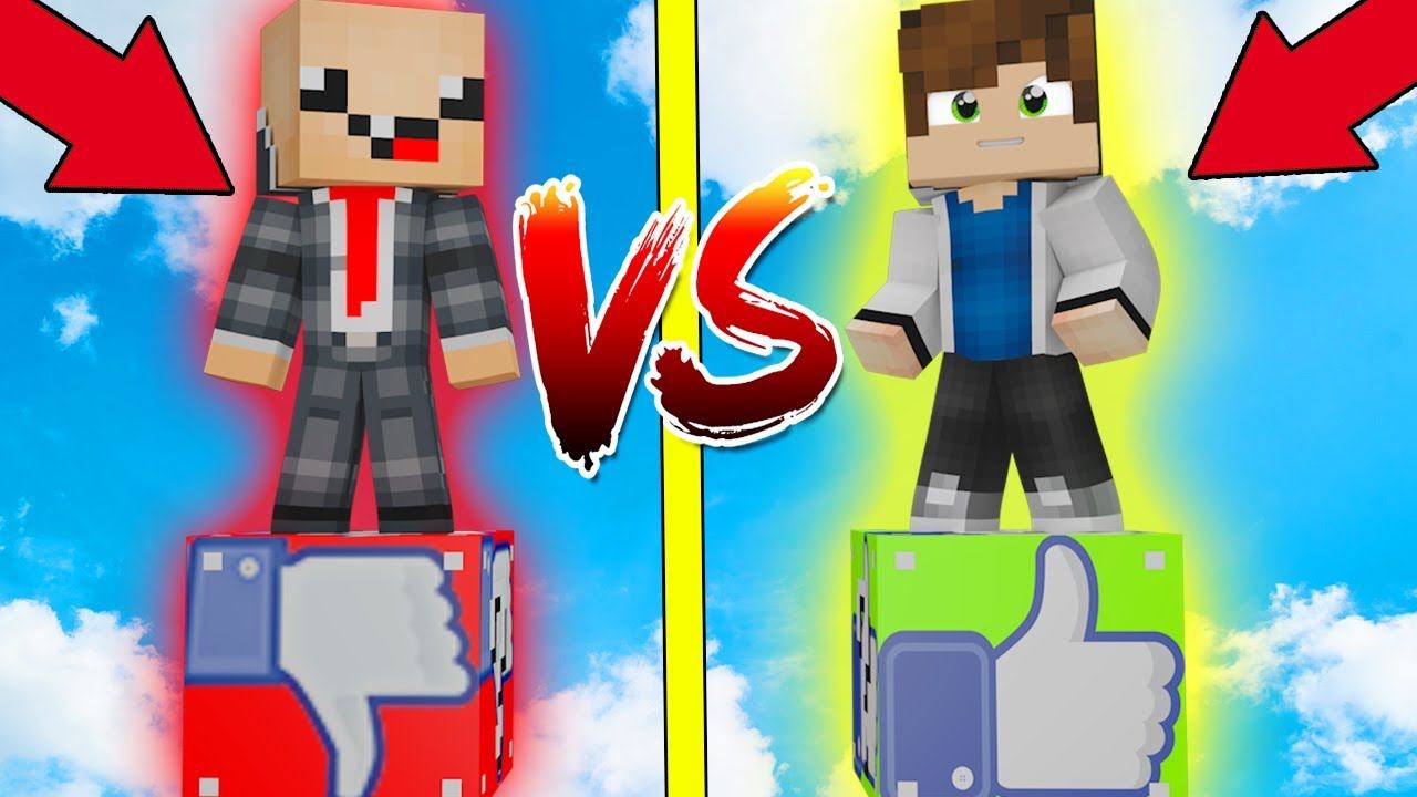 ЛАЙК ЛАКИ БЛОК VS ДИЗЛАЙК ЛАКИ БЛОК! НУБ ПРОТИВ ПРО! ВЫЖИТЬ НА 1 БЛОКЕ! #22 смотреть онлайн