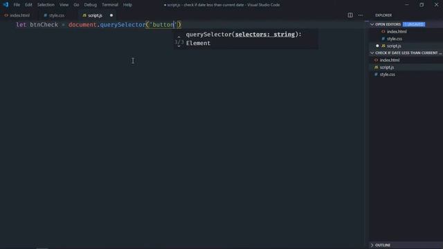 How to Check if Date is Less Than Current Date in Javascript смотреть онлайн