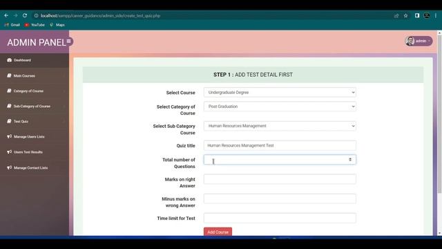 Career Guidance Project in PHP | PHP Project | Final Year Project смотреть онлайн