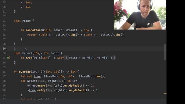 Advent of Code day 15 with Rust, using bTreeMap to count unique intervals смотреть онлайн