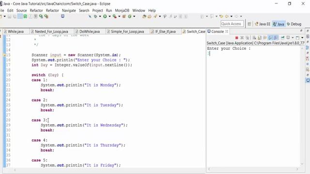 How to use Java SWITCH CASE Statement смотреть онлайн