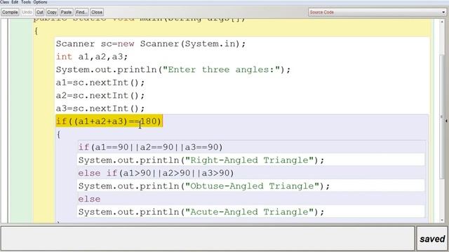 Angles of Triangle using if-else Constructs | Java | ICSE смотреть онлайн