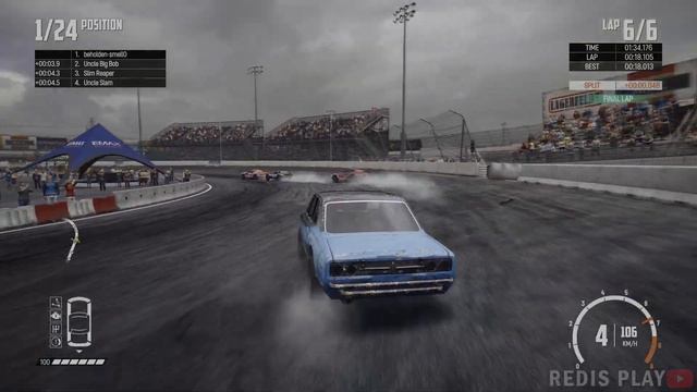 ГОНКИ НА СТАРЫХ ВЕДРАХ в WRECKFEST #6► 4К PS5 ► Полное прохождение Redis Play смотреть онлайн