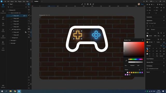 How to create a neon effect in Lunacy смотреть онлайн