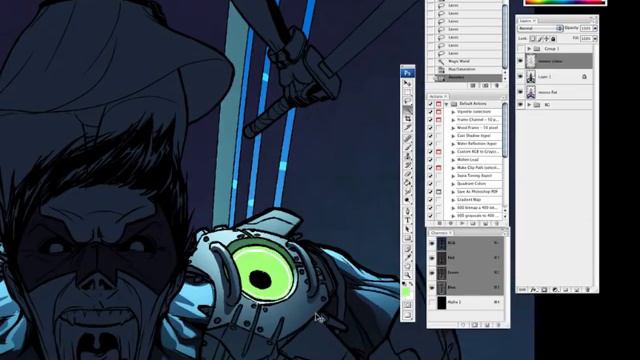 Comic style color process 1/2 смотреть онлайн