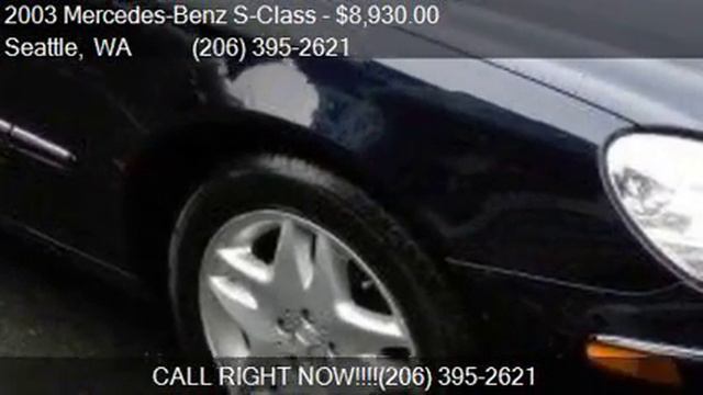 2003 Mercedes-Benz S-Class S 430 4dr Sedan for sale in Seatt смотреть онлайн