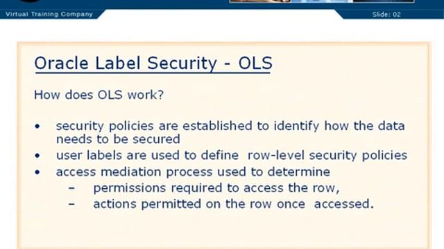 08 03 Using Oracle Label Security смотреть онлайн