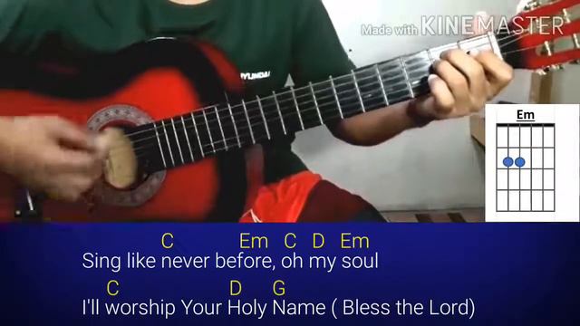 10,000 Reasons - Matt Redman Lyrics with Guitar Chords Tutorial смотреть онлайн