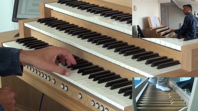 J.S. Bach: Sonata in E-flat major BWV 525, third movement - Willem Tanke, organ ("Tholen") смотреть онлайн