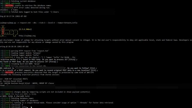 [Blind SQLI] SQLMAP Bypass Cloudflare WAF - Database Takeover смотреть онлайн