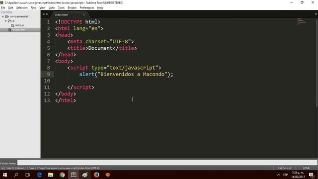1. CURSO DE JAVASCRIPT: Cómo vincular código javascript en HTML смотреть онлайн