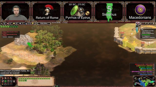 Age of Empires II DE | Return of Rome | Pyrrhus of Epirus | 5 Sisyphus | 5 Syzyf - The Best Defense смотреть онлайн