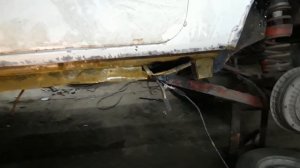 Замена порога на профиль нива