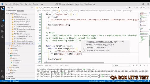 Part 30 - Cypress - How to work with PAGINATION? смотреть онлайн