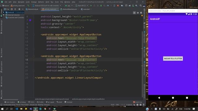 Flutter em projetos Android - Flutter como um Modulo Android смотреть онлайн