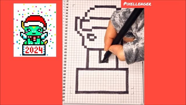 2024 Год Дракона Как рисовать по клеточкам Пиксель Арт How to Draw Simple Pixel Art 2024 Dragon смотреть онлайн