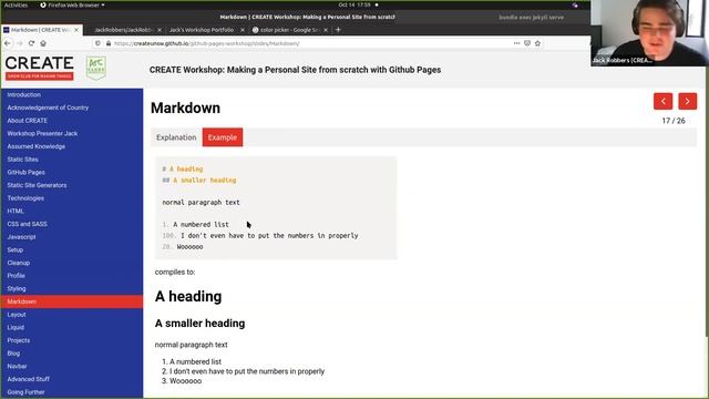 2020T3W5 Workshop: Making a Personal Site from scratch with Github Pages смотреть онлайн