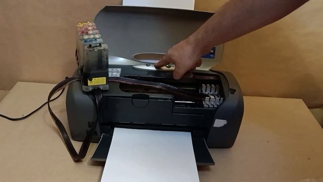 Подача бумаги Epson Stylus Photo R220 + СНПЧ смотреть онлайн