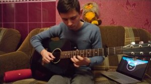 Небо голубое спрячь мои покои (на гитаре)