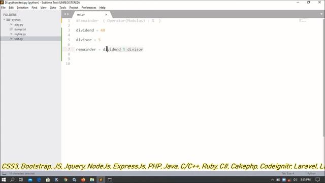 Python Programs Part-08 | Remainder | Modulus | Operators % смотреть онлайн