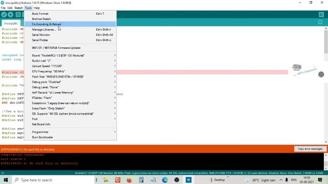 How to Solve Error ESP8266WiFi.h No such file or directory in Arduino Ide NodeMCU . смотреть онлайн