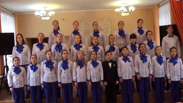 Хор старших классов - Муз. и сл. О. Кормухиной «Взгляни на эту землю с высоты» смотреть онлайн
