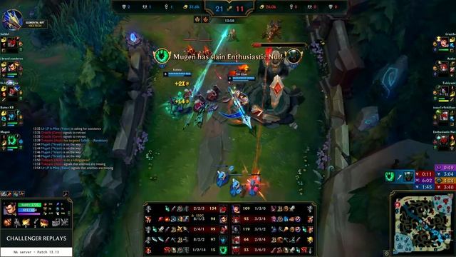 Xin Zhao Jungle vs Lillia - NA Master Patch 13.13 смотреть онлайн