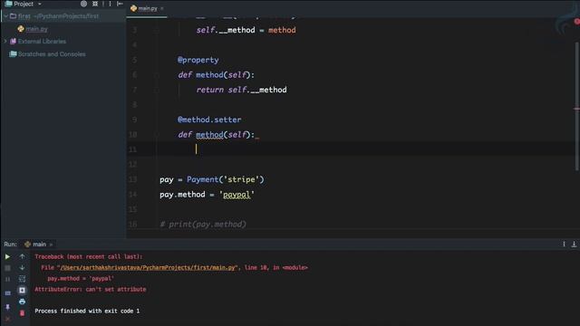 Python - Object Oriented Programming | Property Decorators смотреть онлайн