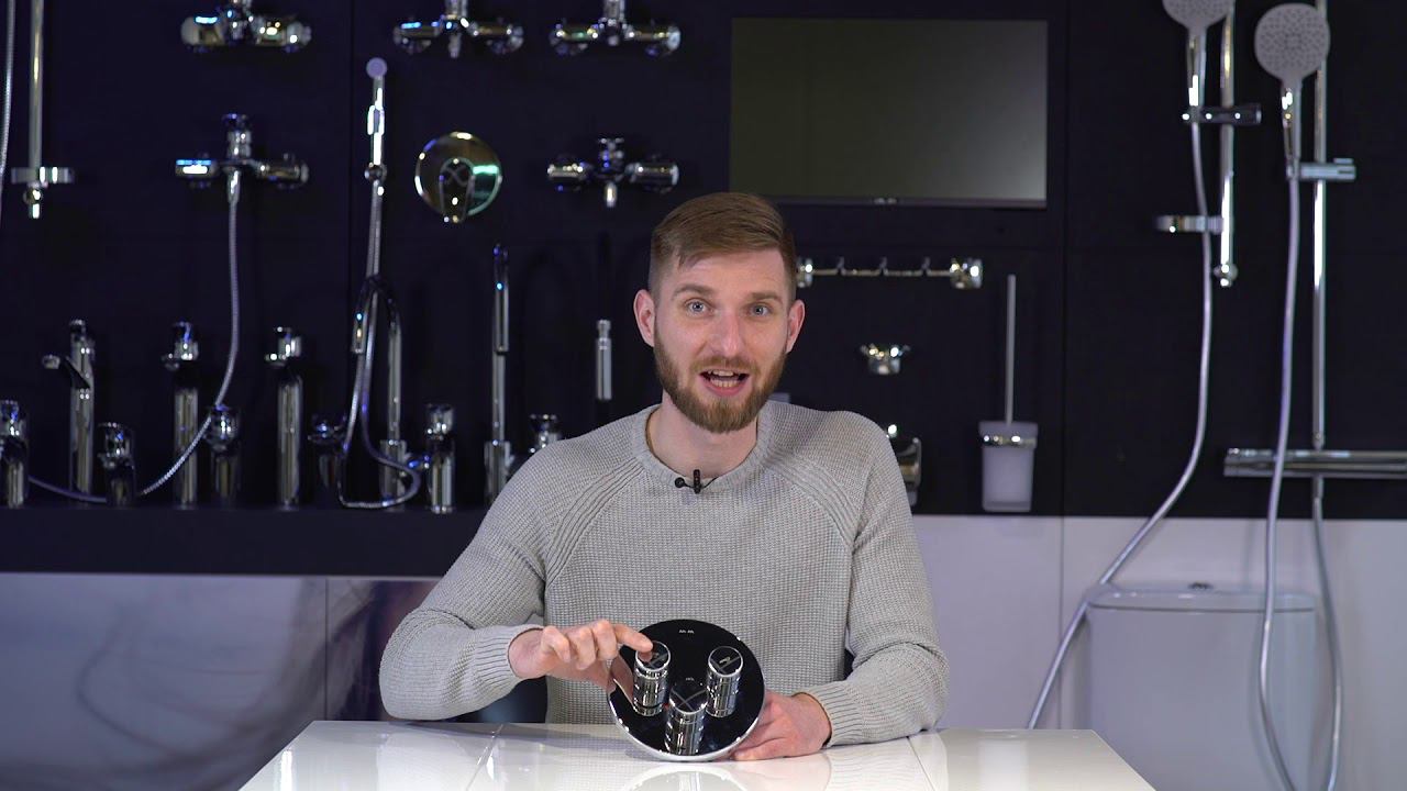 Inspire V2.0 смеситель для ванны и душа с термостатом, монтируемый в стену смотреть онлайн