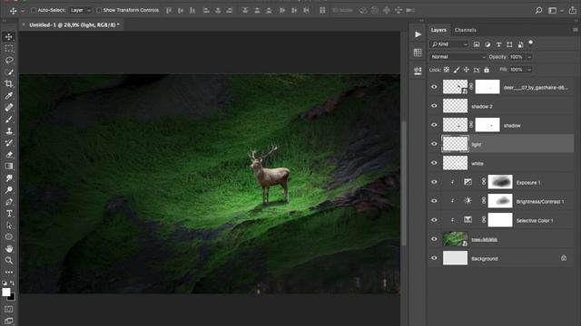 Photoshop Tutorial Effects - Adding Dramatic Light Effects смотреть онлайн