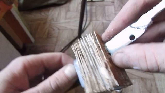 Охотничий нож из штык-ножа времен ВОВ / Наборная рукоятка из бересты / Hunting knife смотреть онлайн