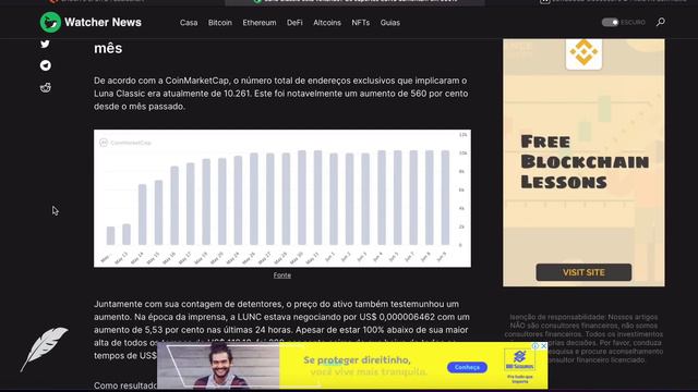 🔴LUNA CLASSIC SURPREENDE COM ALTA DE 500%, O PREÇO REAGE POSITIVAMENTE! CONFIRA!