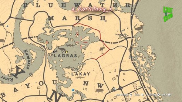 ❌ Red Dead Redemption 2 Online 💰 BLUEWATER MARSH Treasure Map Location - All Locations - RDR2