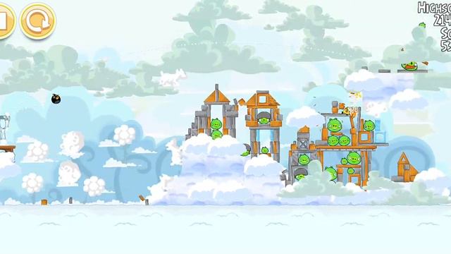 Angry Birds Cloudiest Adventure of The Season (NEW SLINGSHOT,TWO NEW LEVELS,BETA HAL ADDED) смотреть онлайн