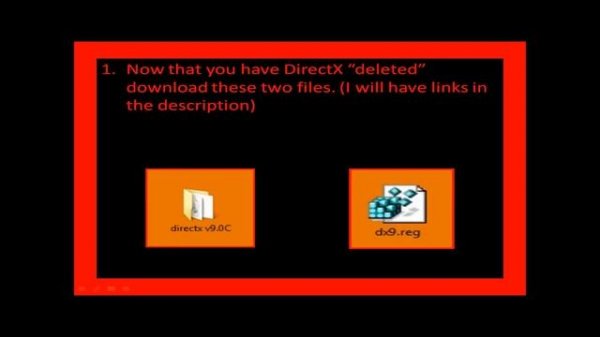 How to downgrade DirectX 11 and 10 to DirectX 9.0c Windows XP Vista 7 8