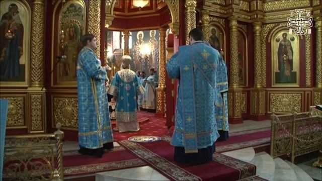 Вечерняя Литургия Преждеосвященных Даров в Воскресенском кафедральном соборе - 15.03.18г. смотреть онлайн