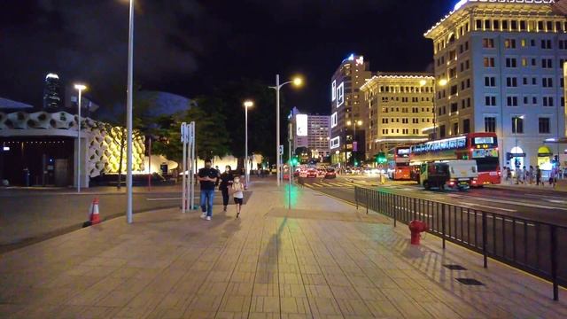 Hong Kong － Tsim Sha Tsui Night Walk【4K】| Light Show, Shopping Malls And Heritage