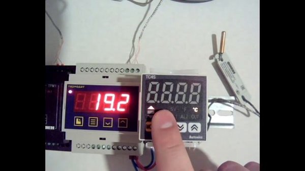 Настройка датчика температуры в Autonics TC4S