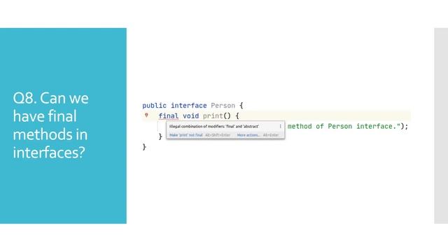 Java interview questions | final keyword [Answers with examples] смотреть онлайн