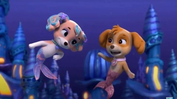 Paw patrol aqua pups coral & skye