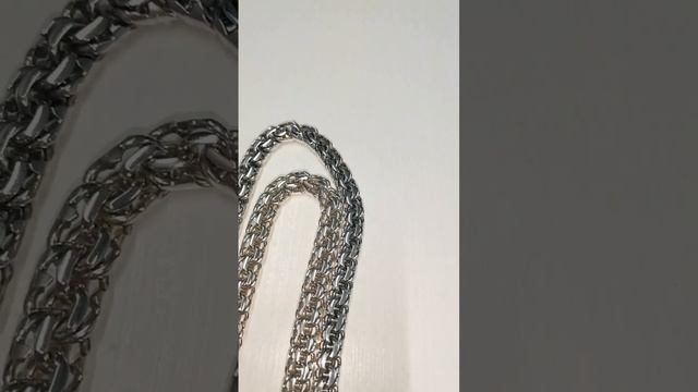 плетение бисмарк с замком коробочка бес 100 гр, с чернение и бес серебро 925 цепь цепочка на шею смотреть онлайн