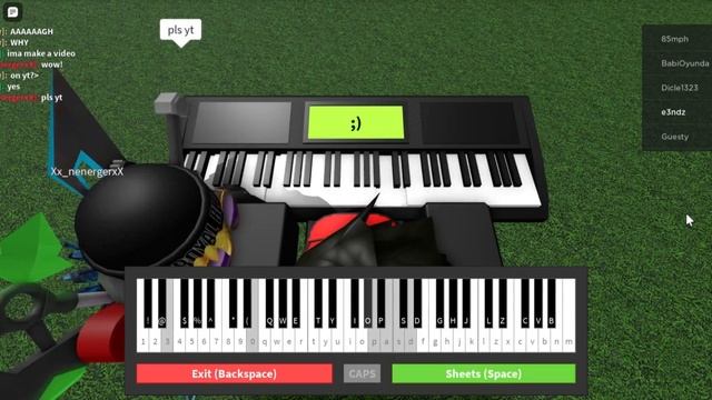 rush e played on roblox piano смотреть онлайн
