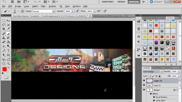 [SPEEDART] Full Channel redesign | Adobe Photoshop Cs5 смотреть онлайн